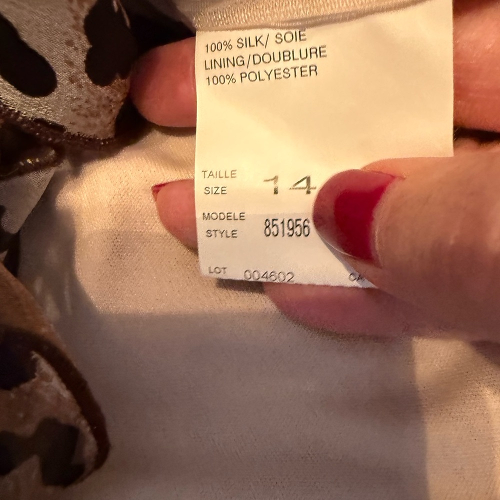 JS Collections Leopard Print Ruffle Blouse - Picture 9 of 11